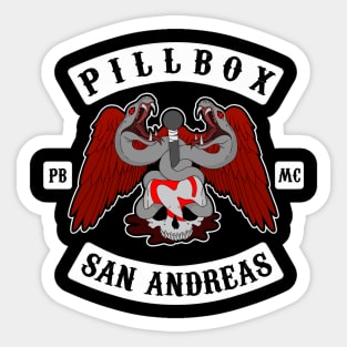 Pillbox MC Sticker